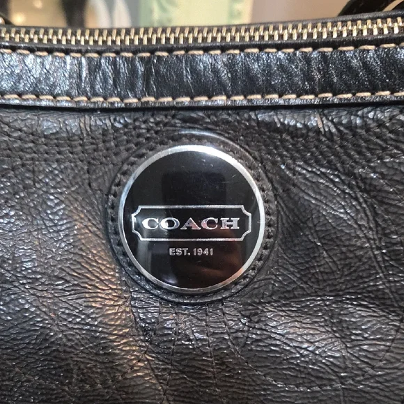 Coach Black Bag with Signature Logo - Picture 6 of 12
